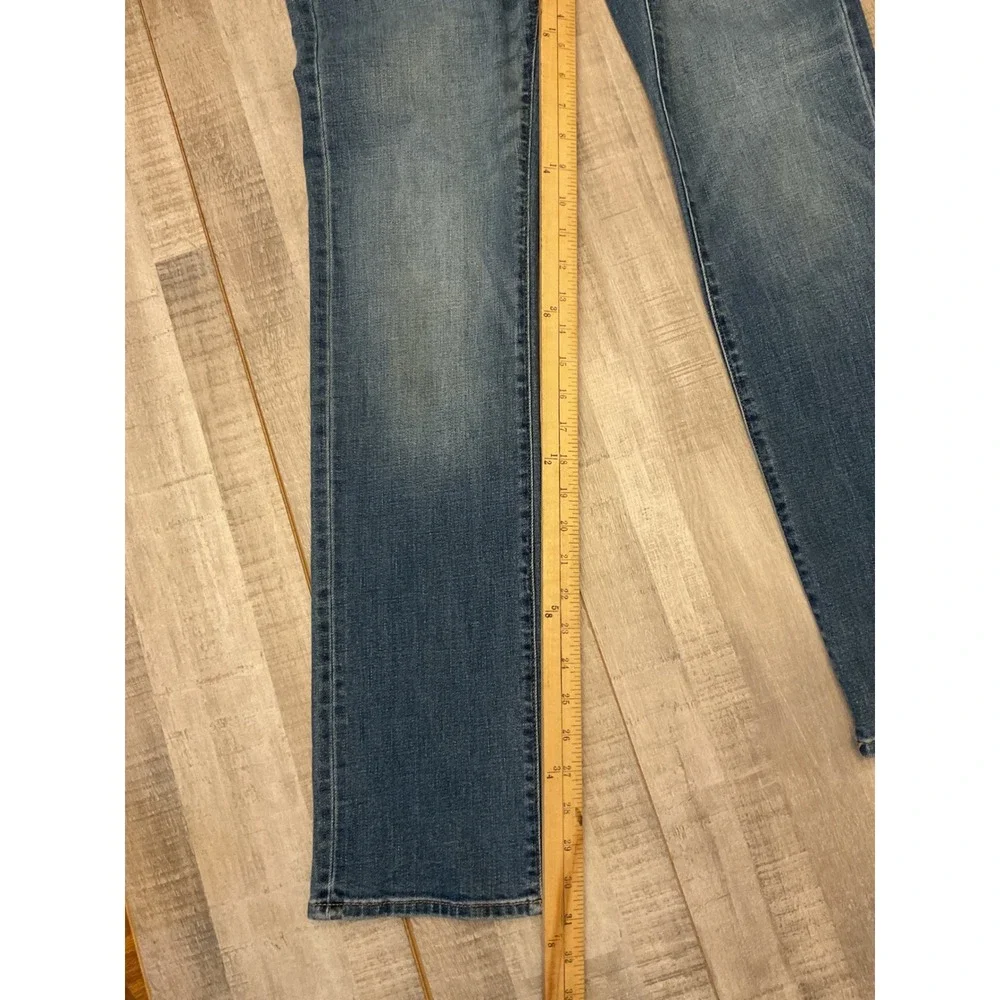 Aeropostale Mens Straight Leg Jeans 28x32 Medium Wash Blue Stretch Denim Pants